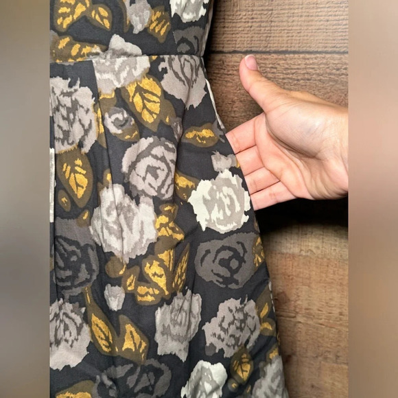 🌻 J.Crew Marielle Dress Solstice Floral in Women's size 6 Strapless Cocktail - Picture 5 of 10